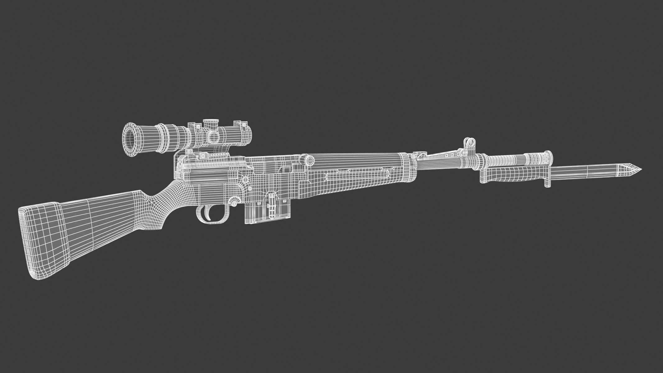 MAS-49 rifle 3D model_15