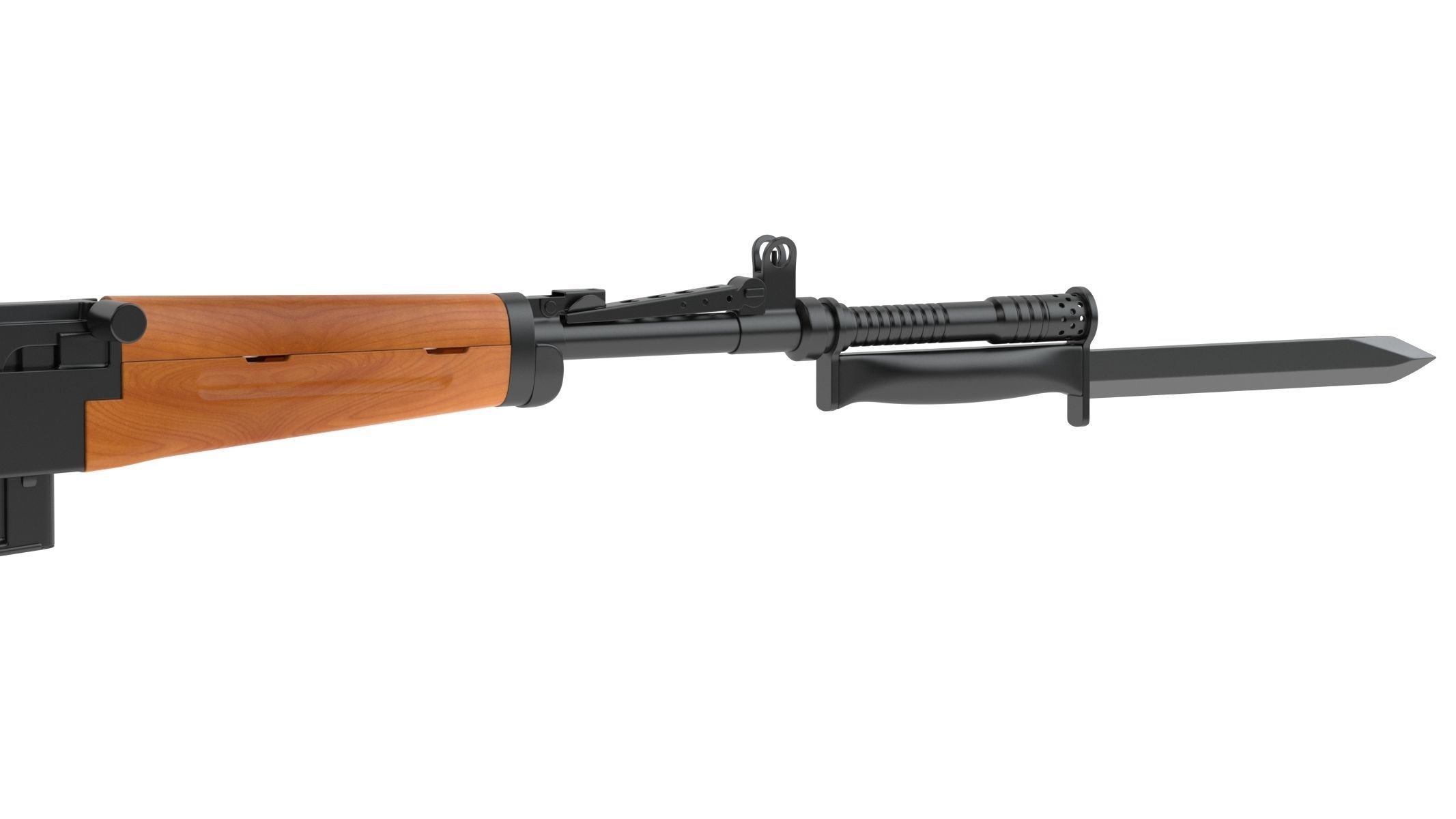 MAS-49 rifle 3D model_5