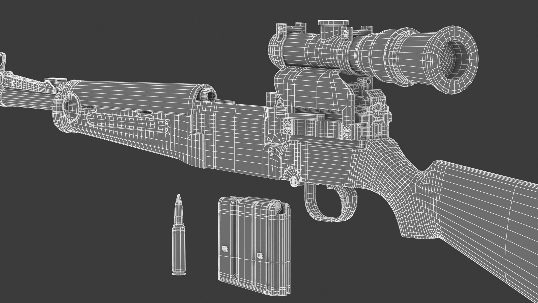 MAS-49 rifle 3D model_29