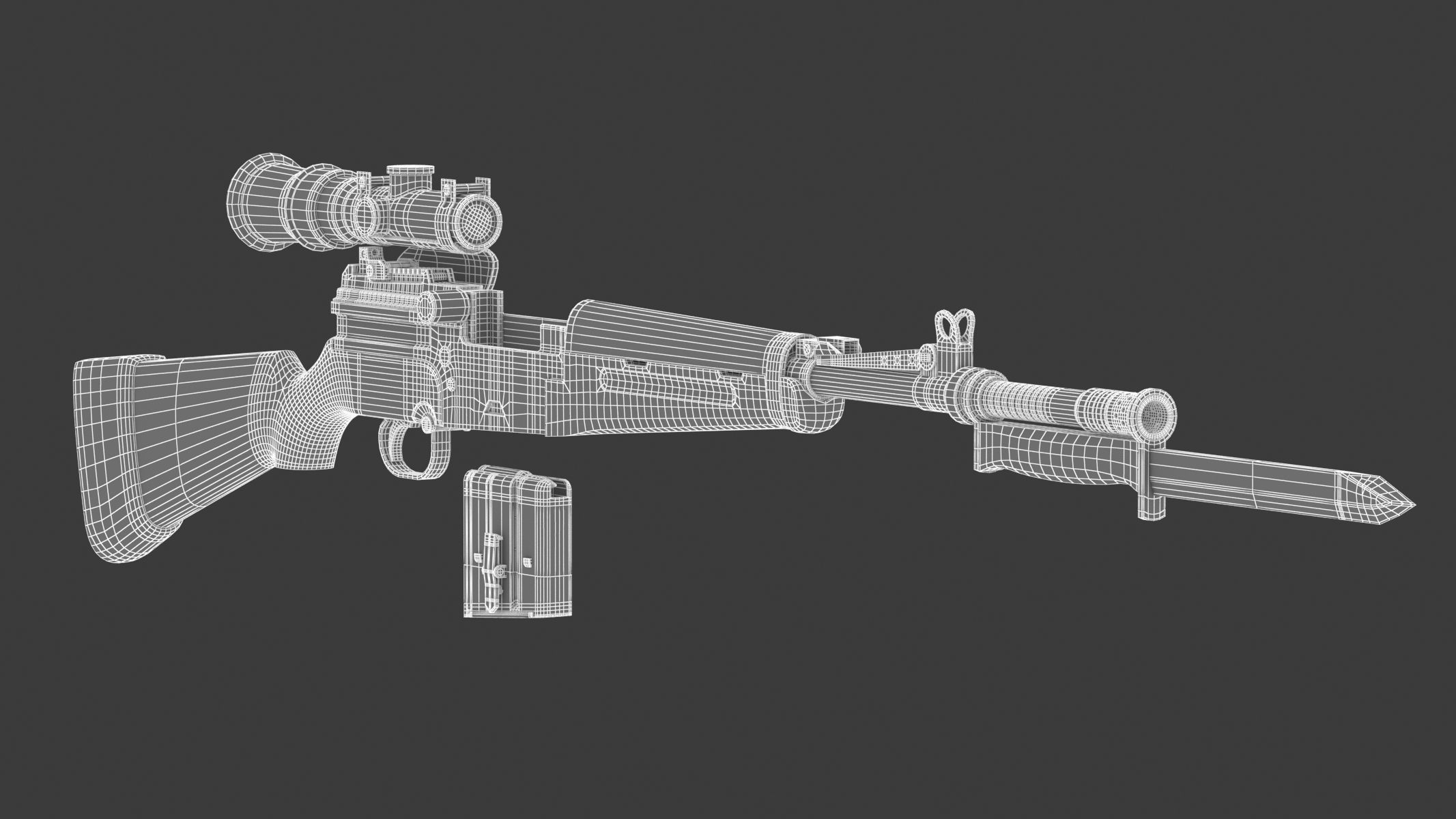 MAS-49 rifle 3D model_19