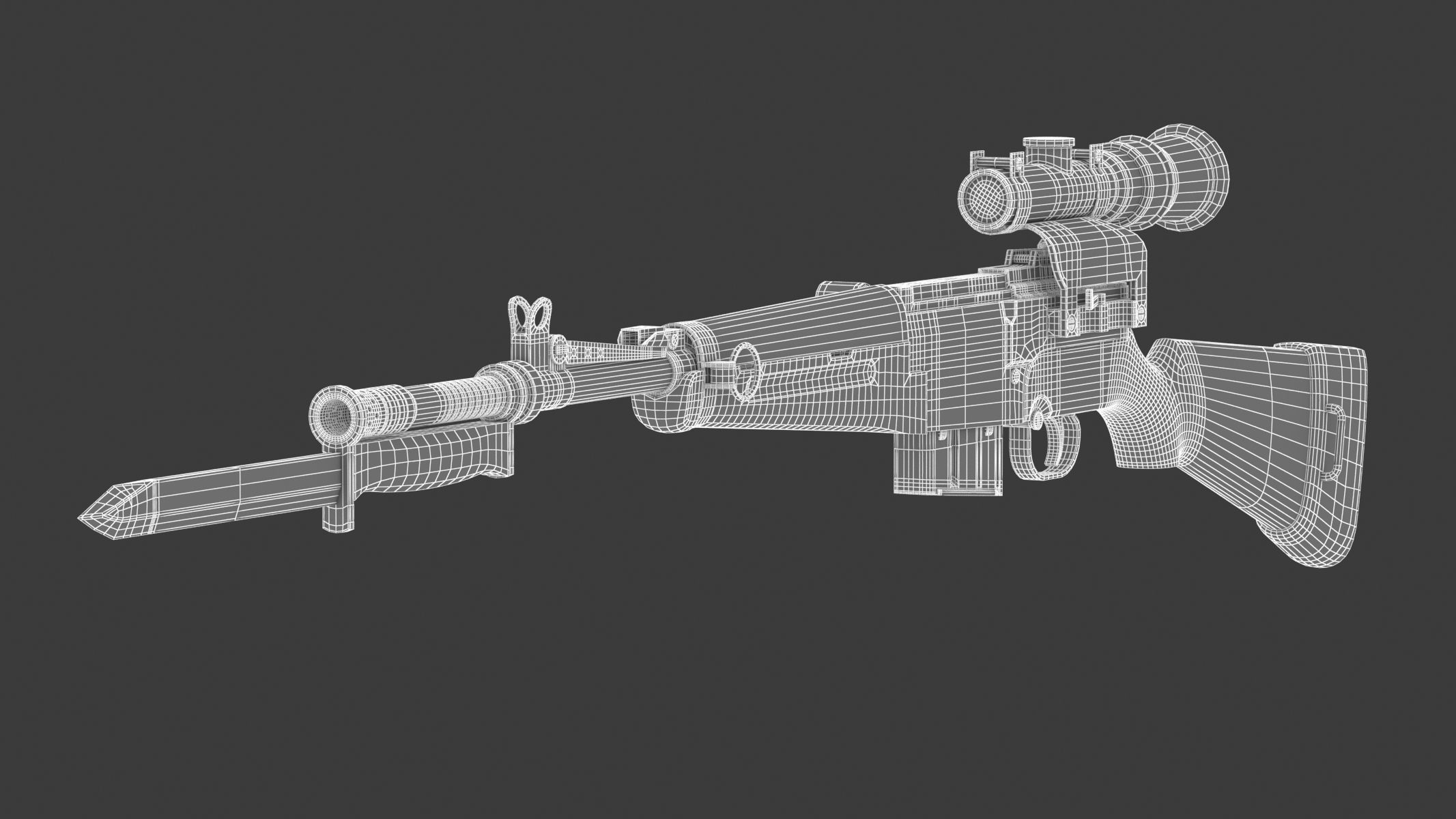 MAS-49 rifle 3D model_18
