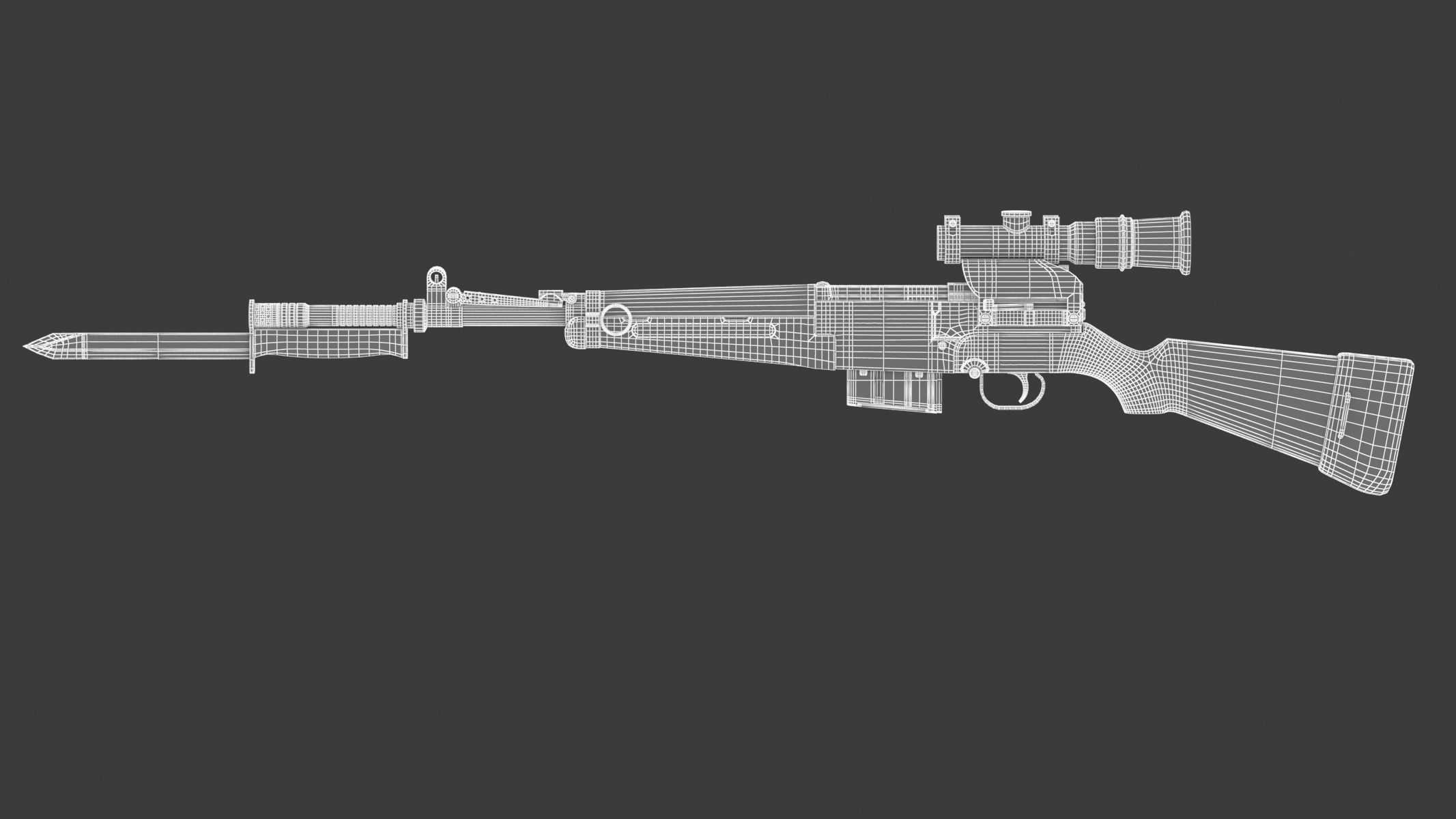 MAS-49 rifle 3D model_17