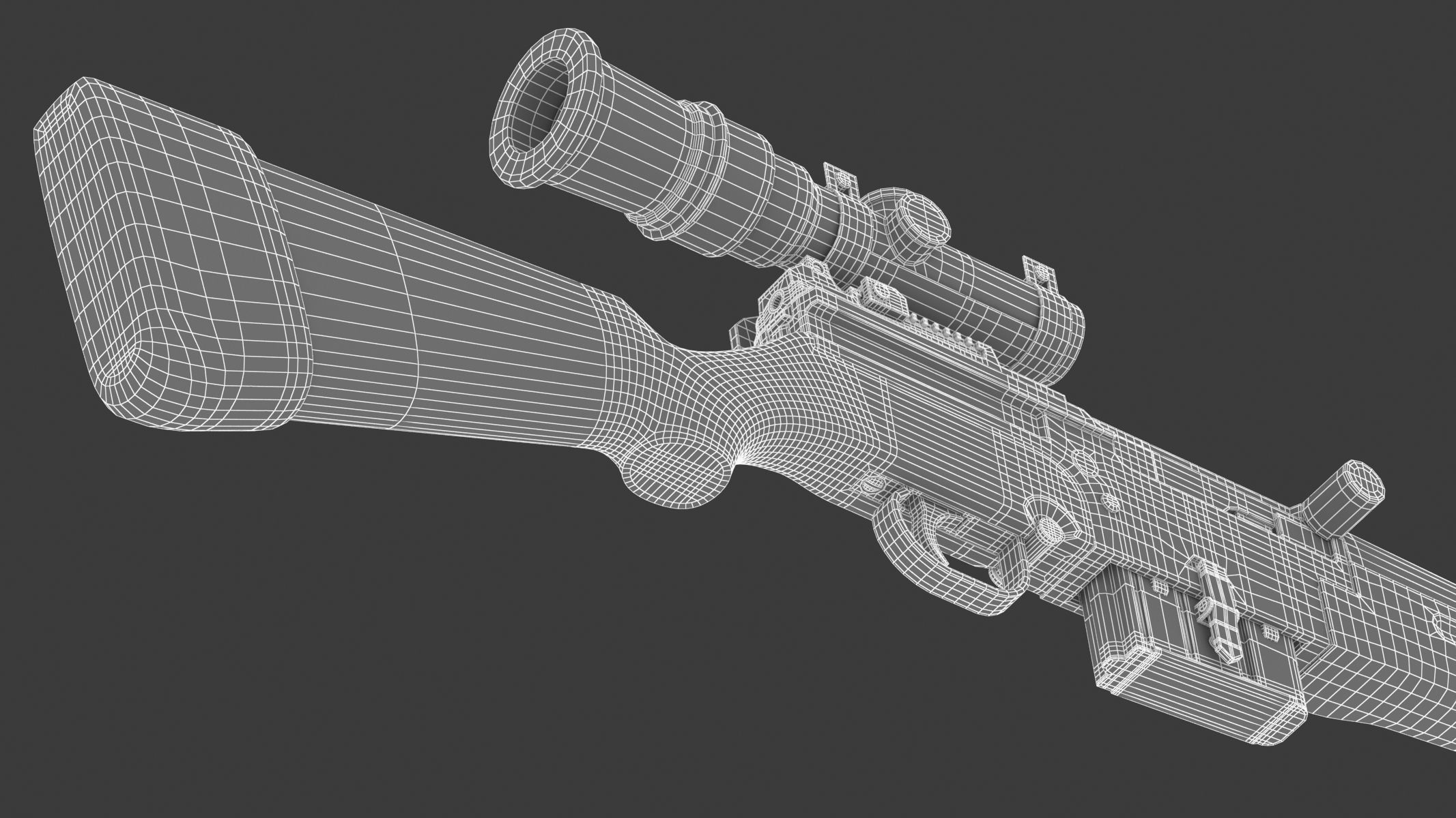 MAS-49 rifle 3D model_26