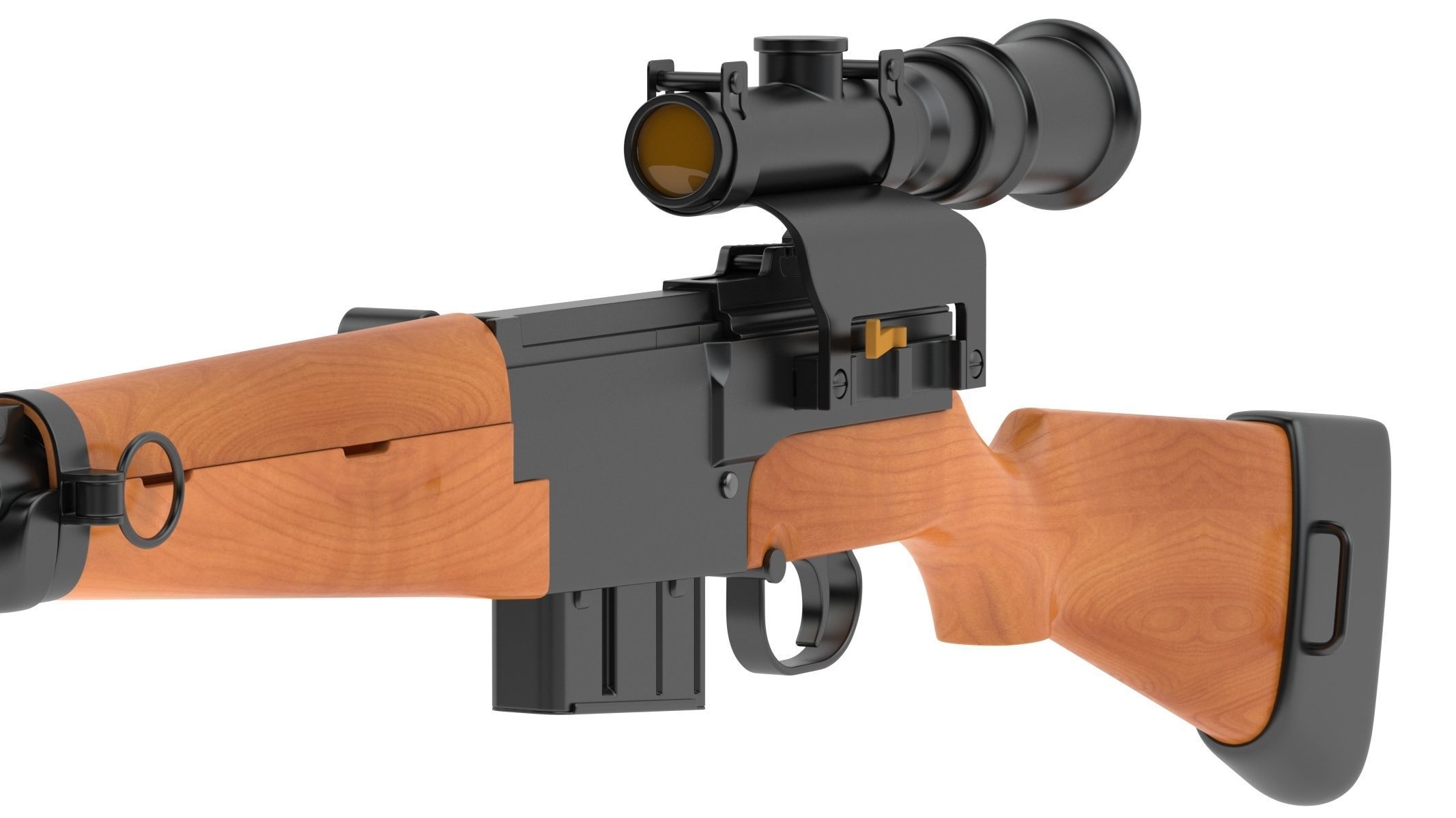 MAS-49 rifle 3D model_8