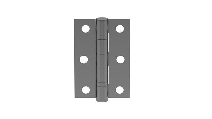 Matt Black Hinge 3D model