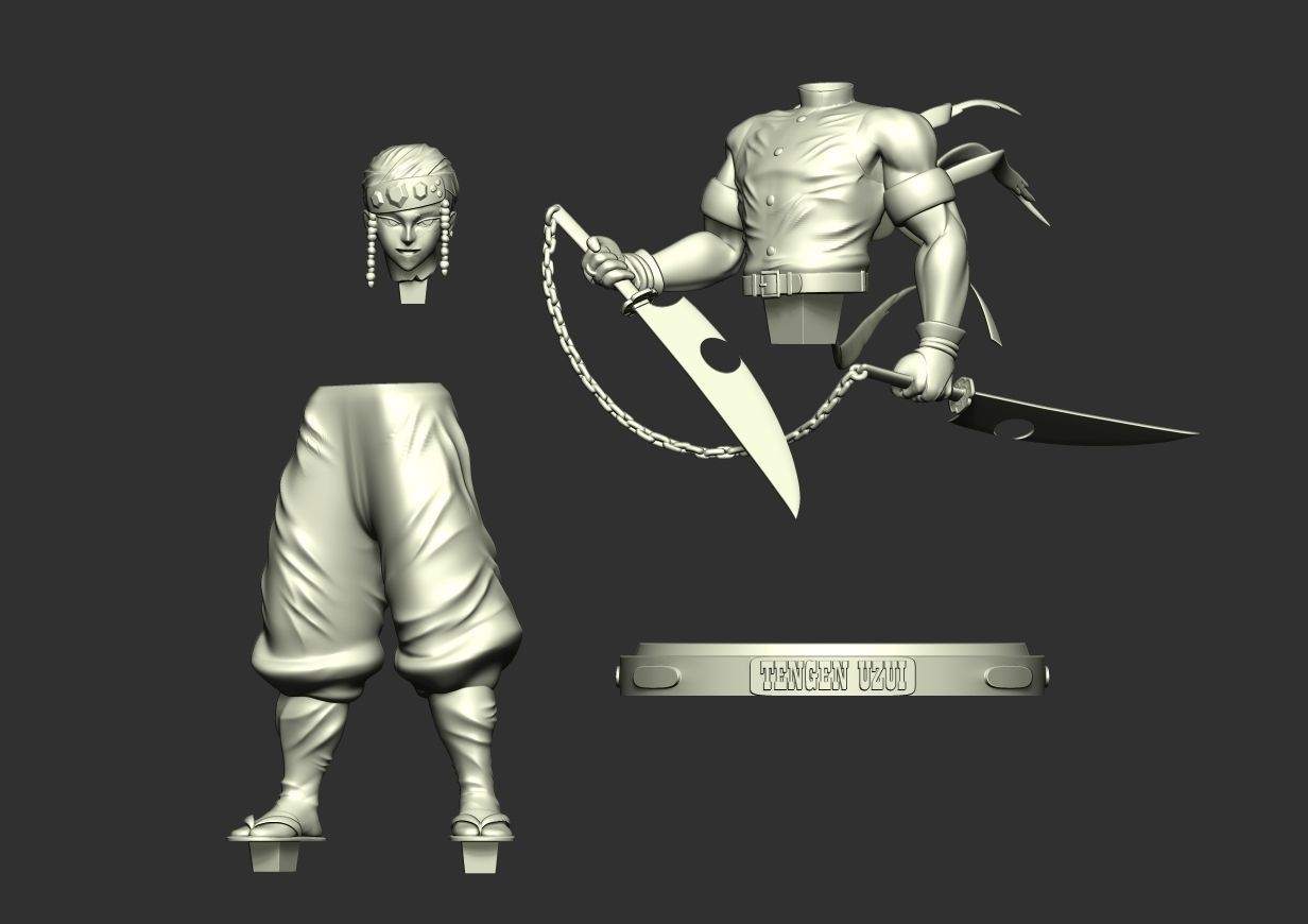 Tengen Uzui - Demon Slayer 3D print model_15