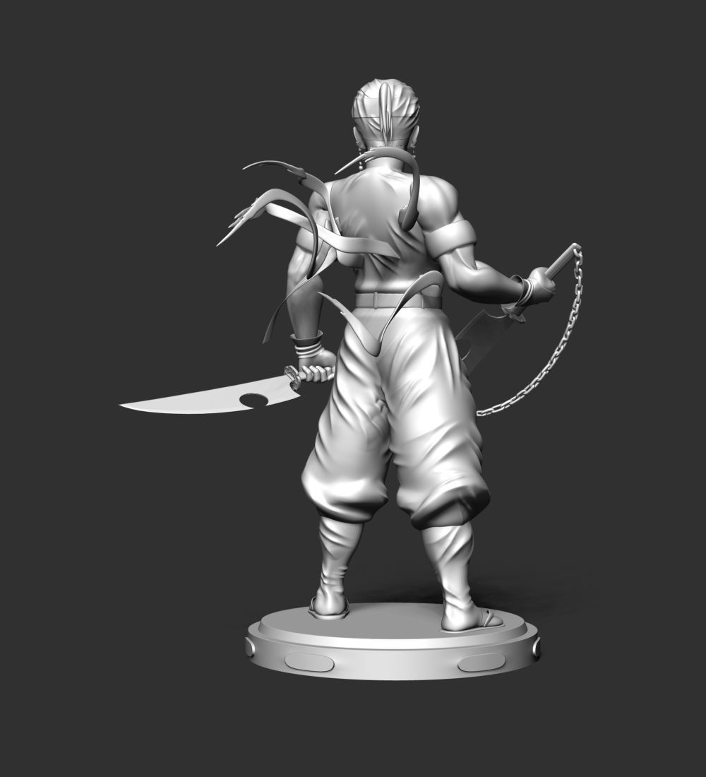Tengen Uzui - Demon Slayer 3D print model_14