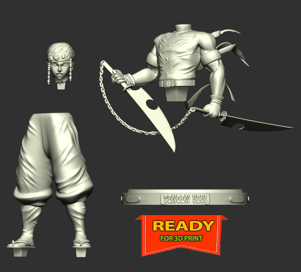 Tengen Uzui - Demon Slayer 3D print model_4