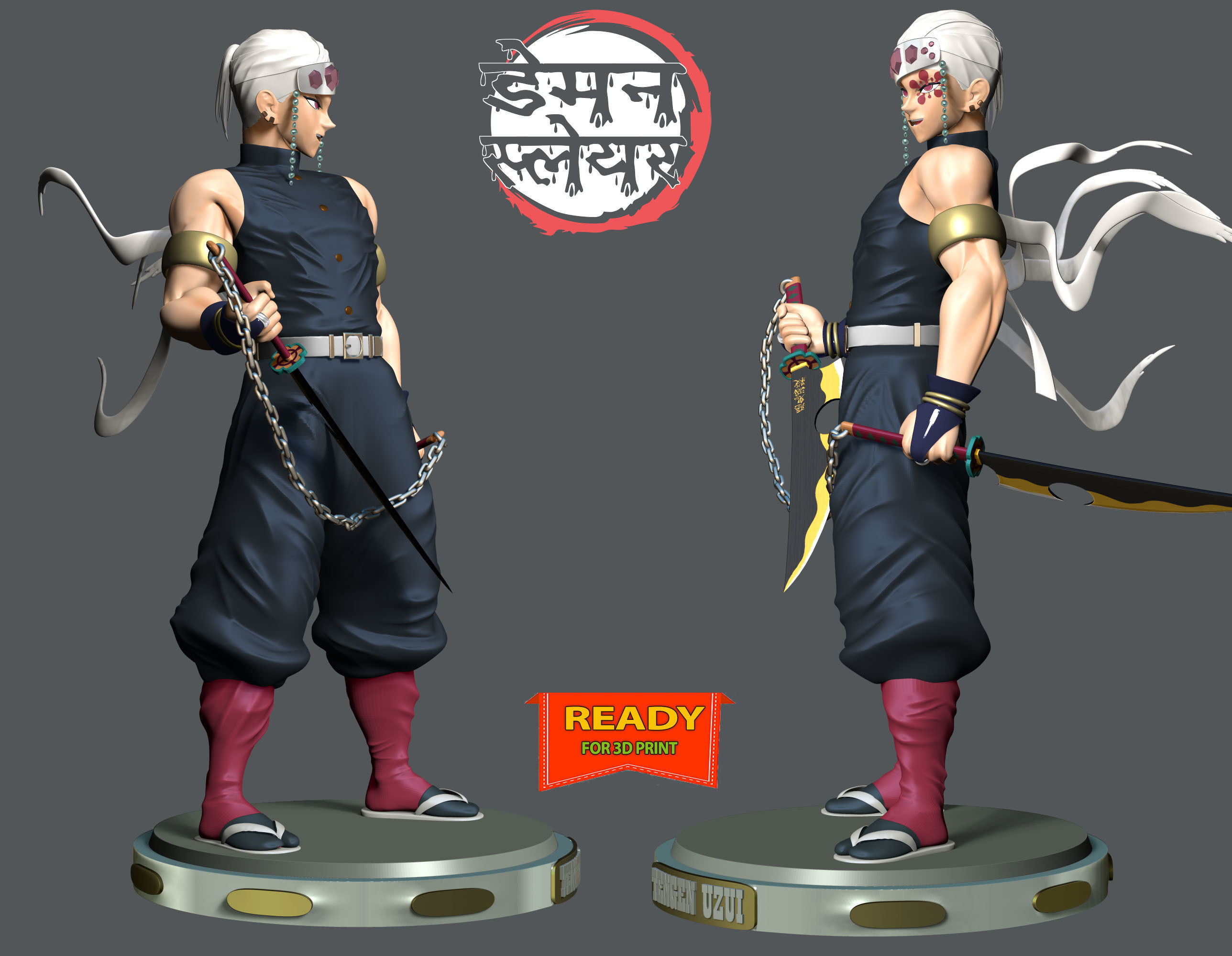 Tengen Uzui - Demon Slayer 3D print model_2
