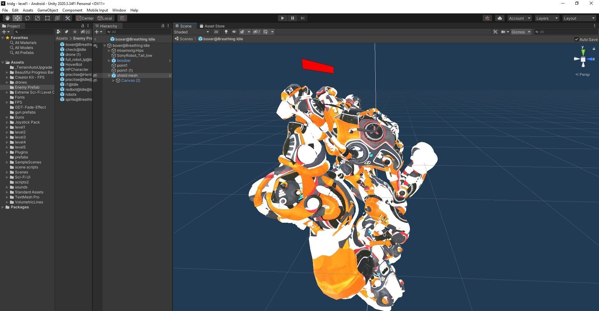 Boxer Boss Unity Package 3D model_2