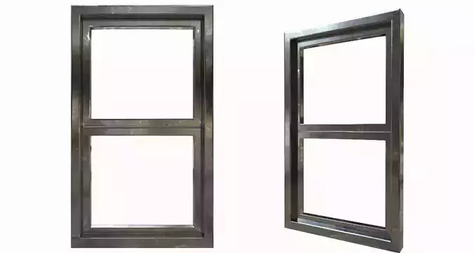 window pair of metal windows