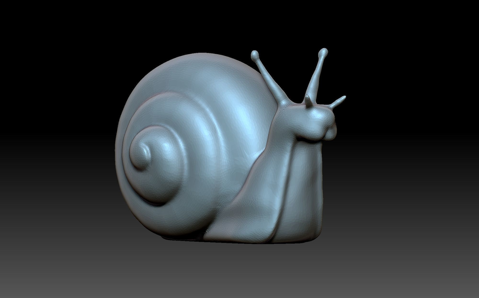 Figurine snail 3D print model_1