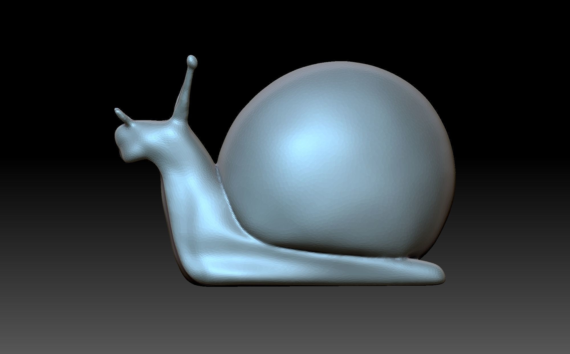 Figurine snail 3D print model_4
