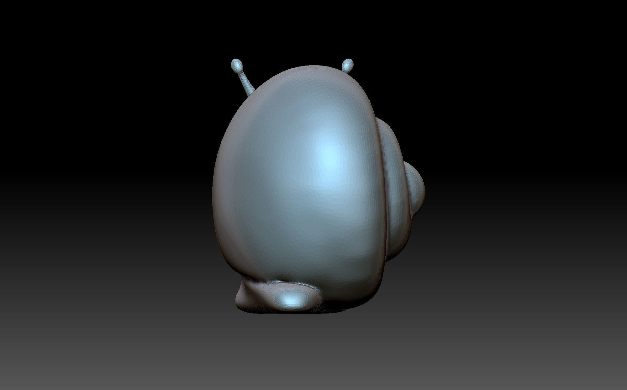 Figurine snail 3D print model_6