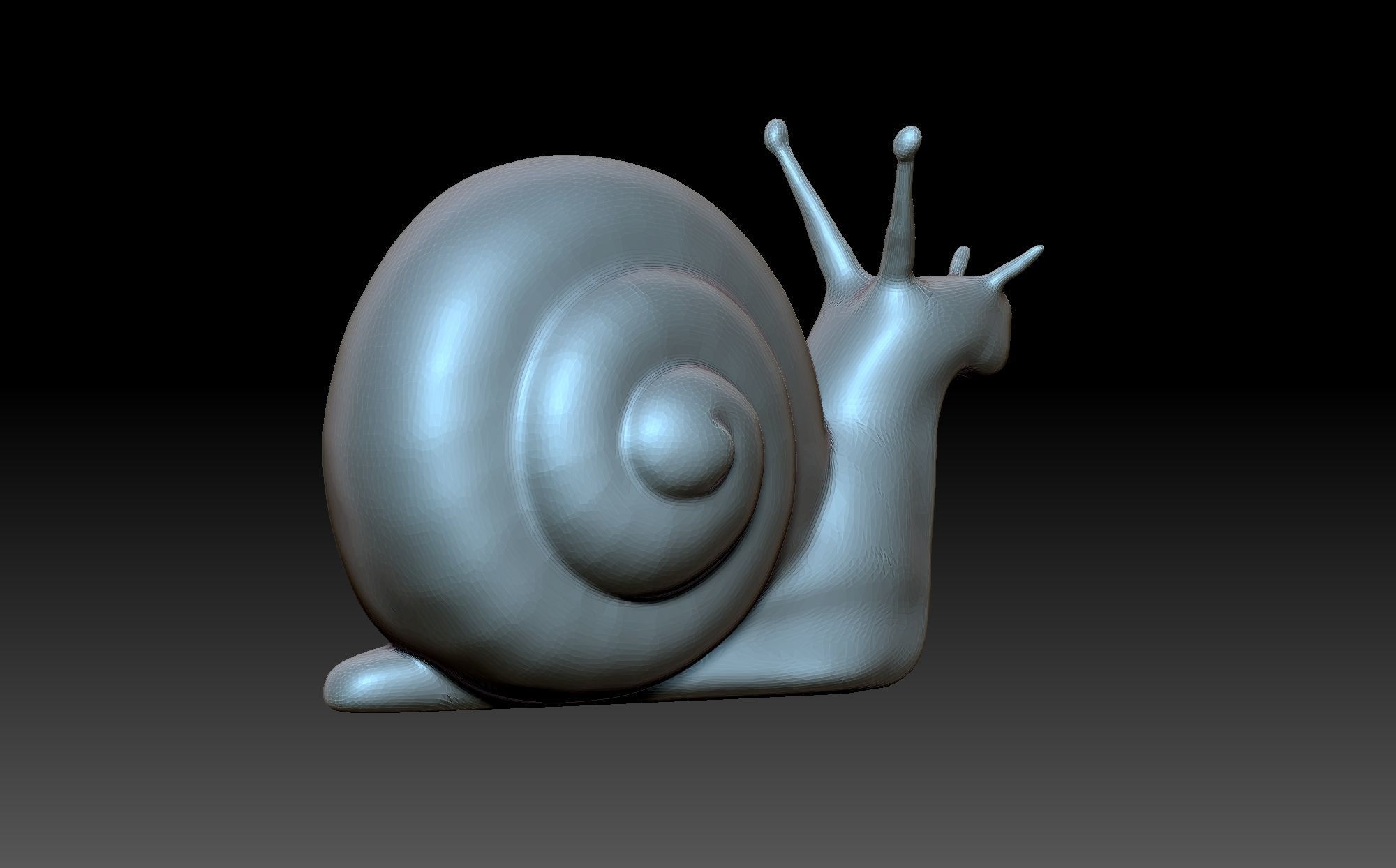 Figurine snail 3D print model_7