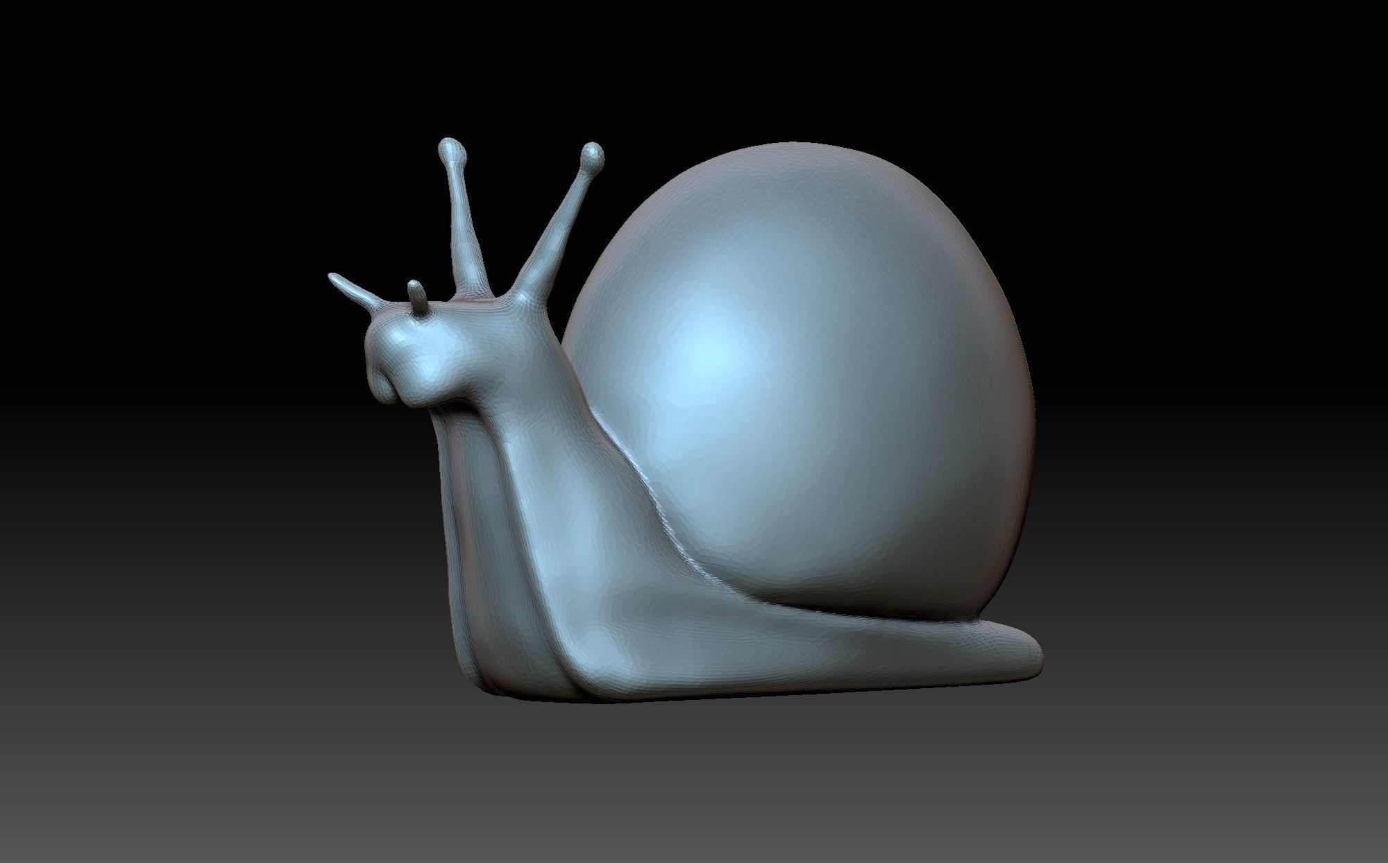 Figurine snail 3D print model_3