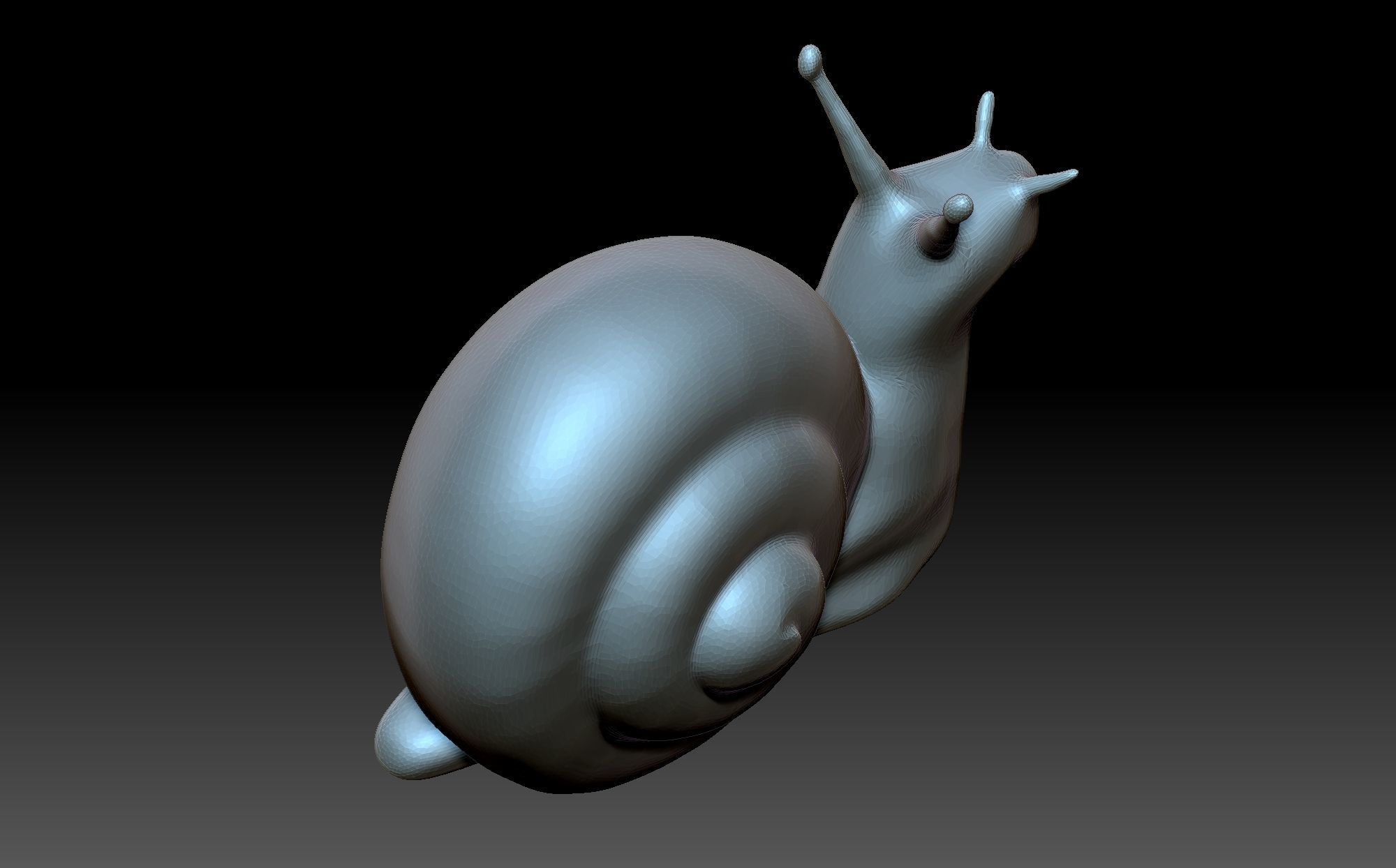 Figurine snail 3D print model_8