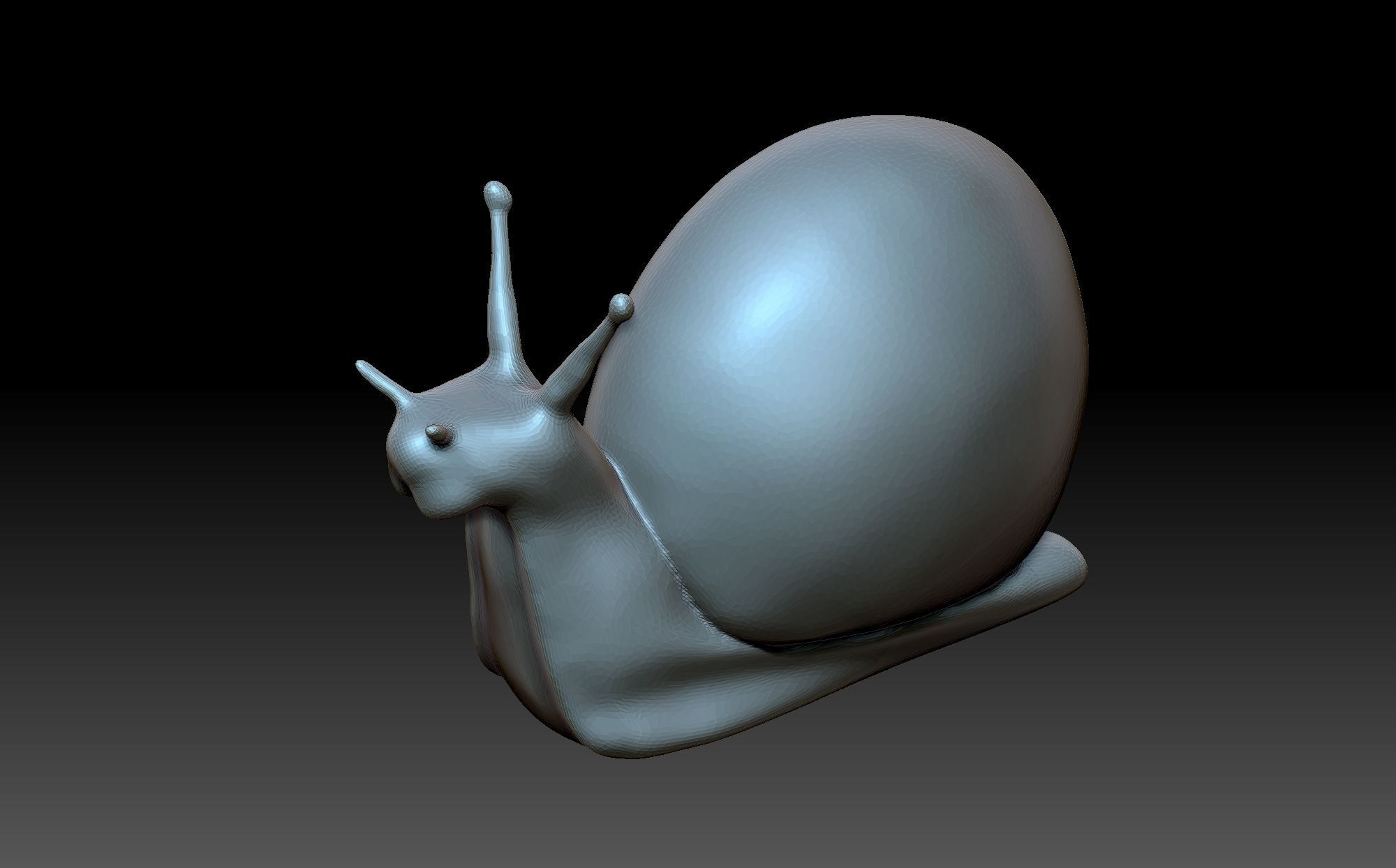 Figurine snail 3D print model_9