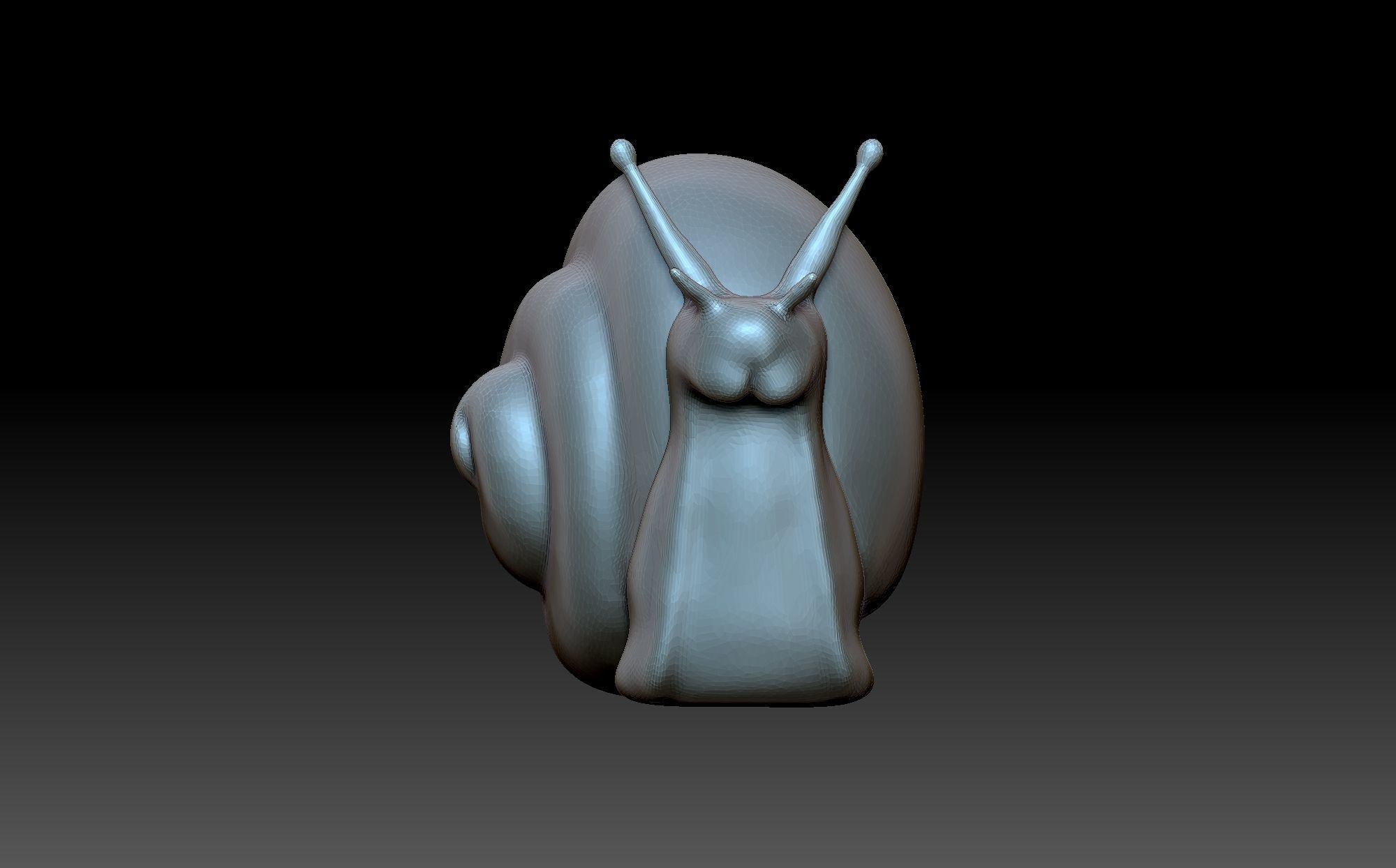 Figurine snail 3D print model_2