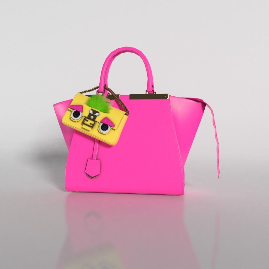 Fendi 3jours and  Micro Baguette bags -   3d Model 3D model_5