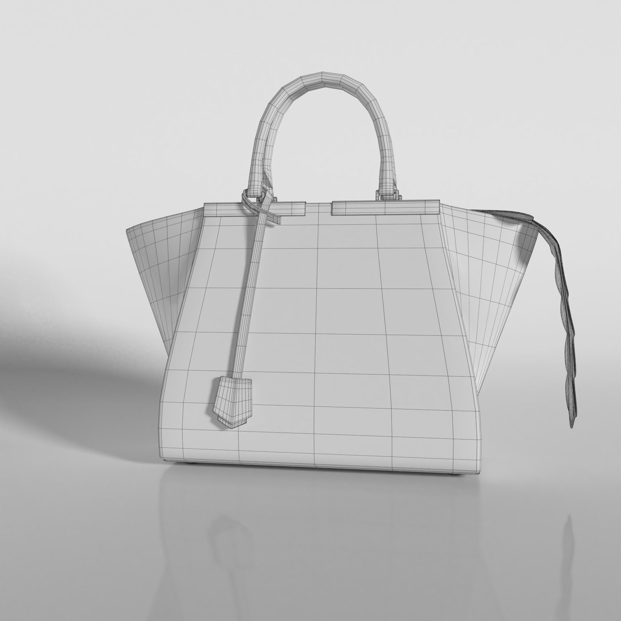 Fendi 3jours and  Micro Baguette bags -   3d Model 3D model_11