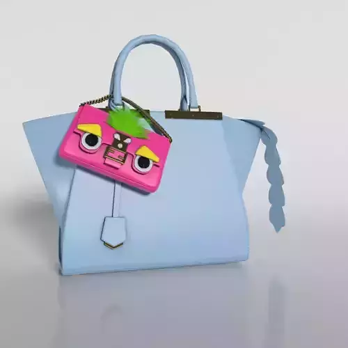 Fendi 3jours and  Micro Baguette bags -   3d Model