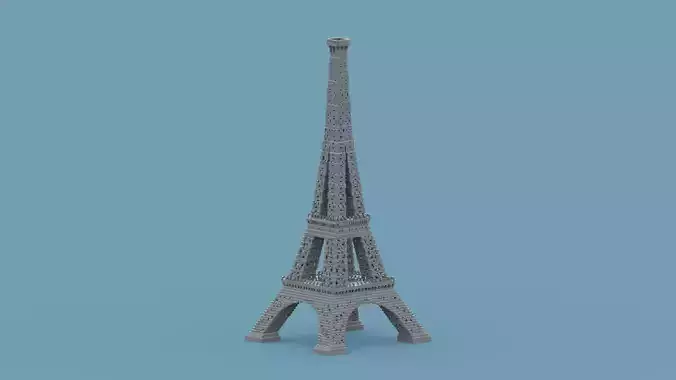 Voxel Eiffel Tower 