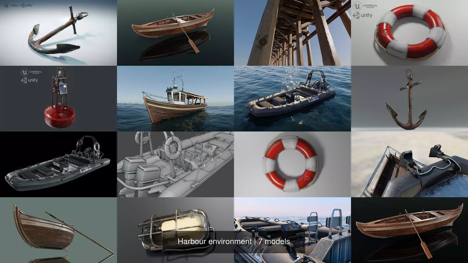 Harbour environment 3D Model Collection_1