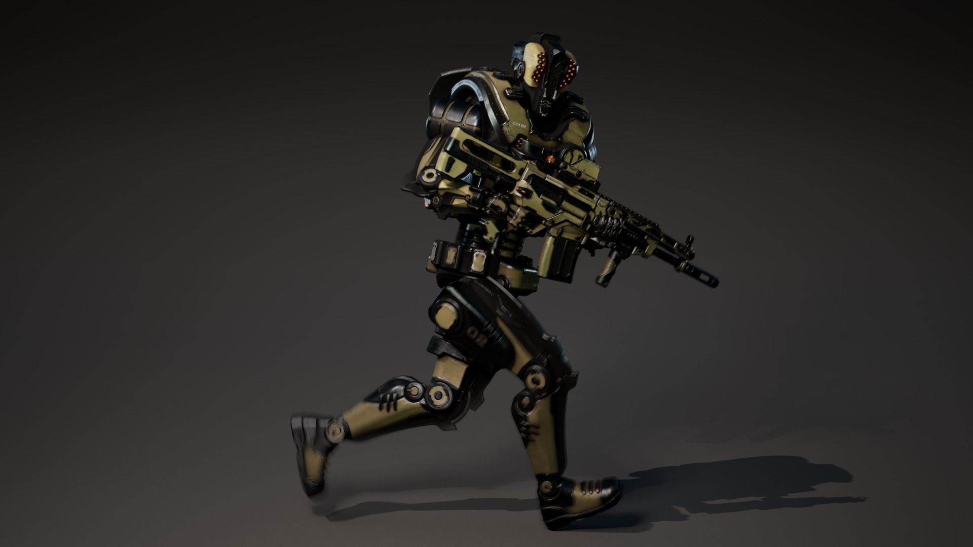 Etasphera02 assault rifle Low-poly 3D model_19