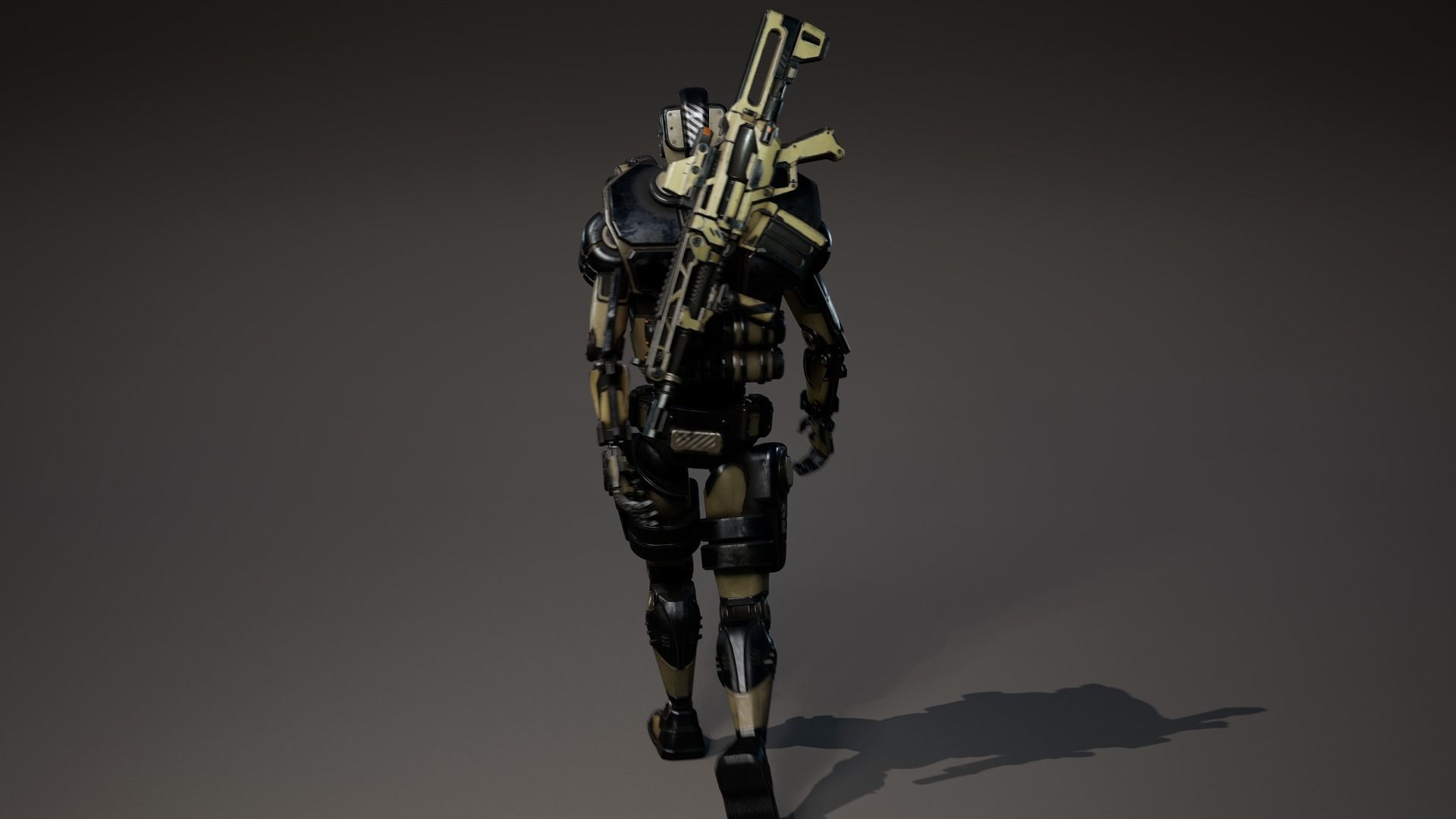 Etasphera02 assault rifle Low-poly 3D model_9