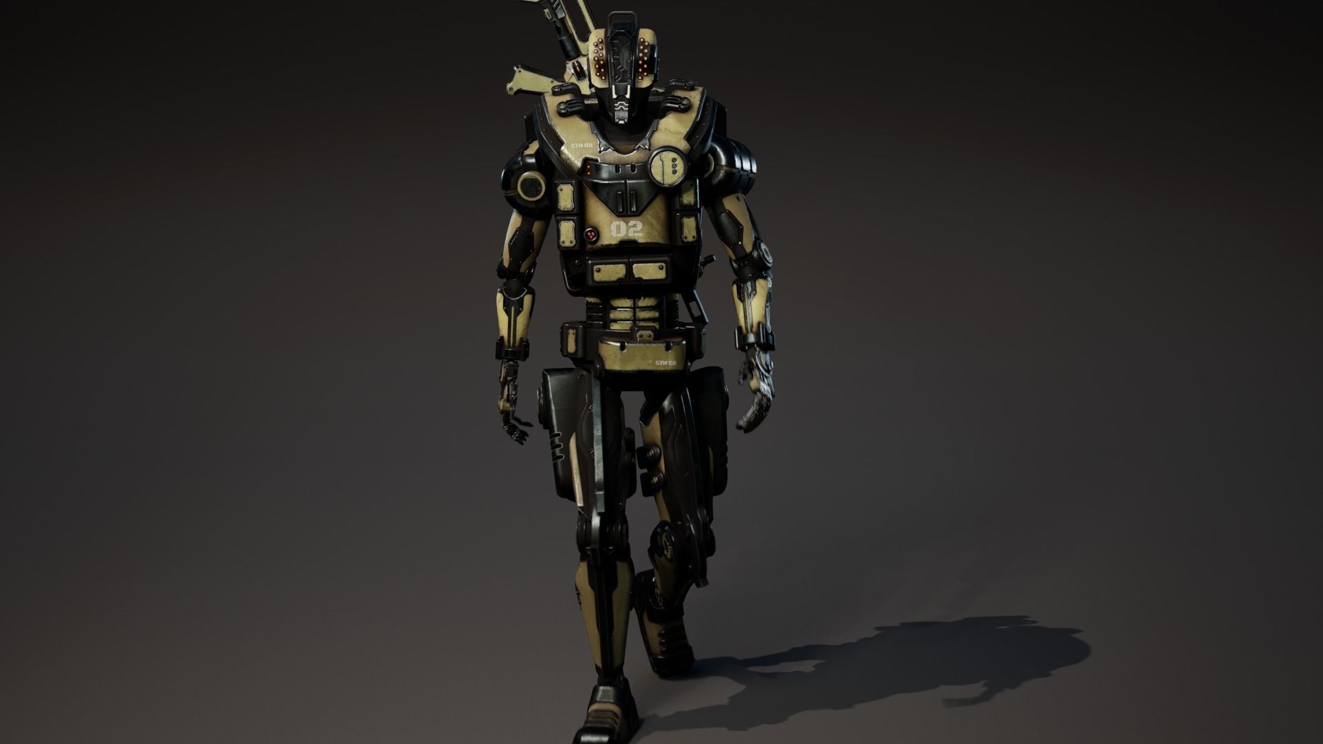 Etasphera02 assault rifle Low-poly 3D model_21