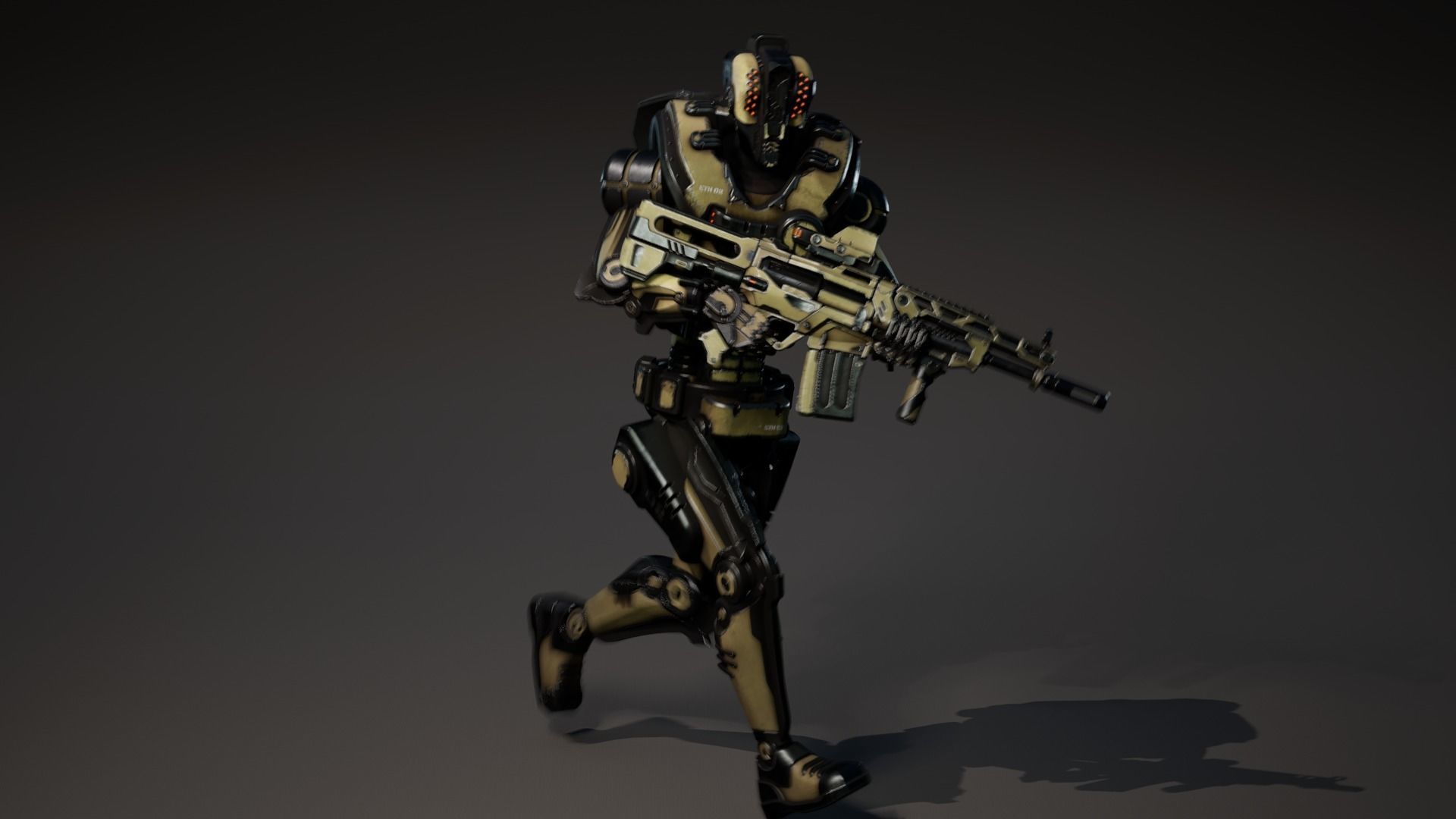 Etasphera02 assault rifle Low-poly 3D model_18