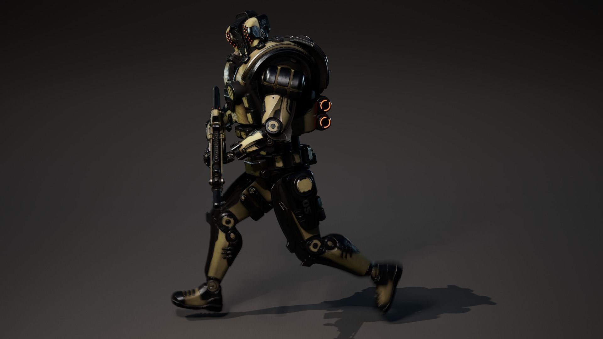 Etasphera02 assault rifle Low-poly 3D model_20