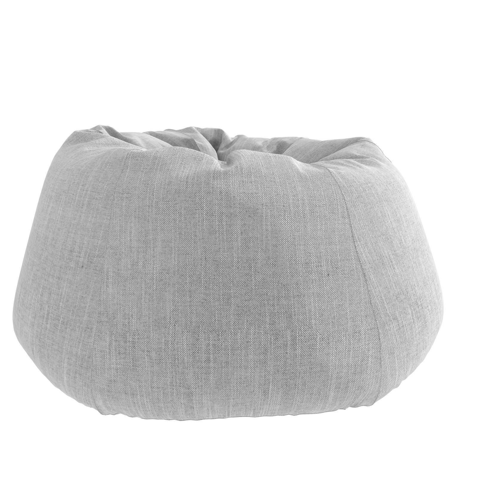 Bean bag chair grey upholstery 3D model CGTrader