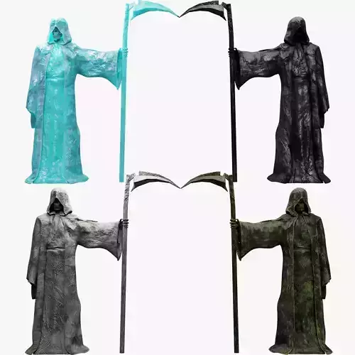 Grim Reaper Sculpture V-2 Low-poly 3D model
