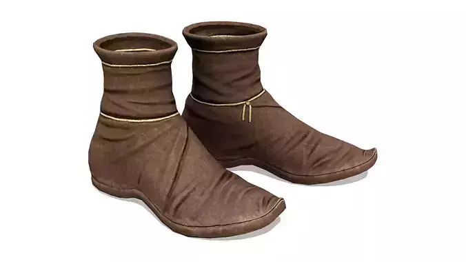 Medieval Green Tavern Waitress Shoes