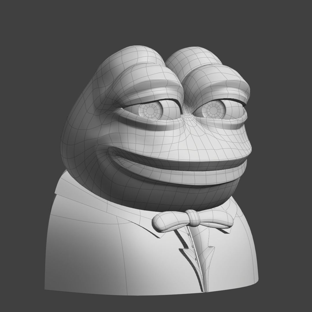 Tuxedo Pepe Low-poly 3D model_20