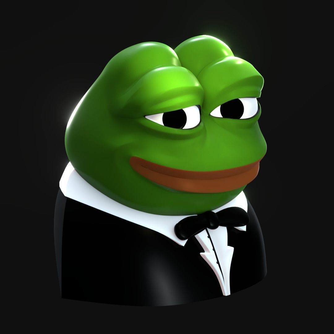 Tuxedo Pepe Low-poly 3D model_1