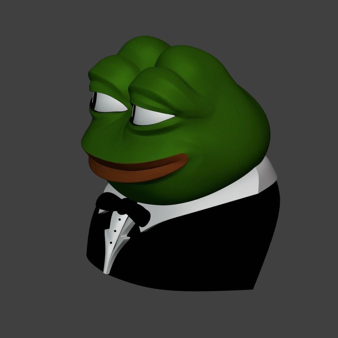 Tuxedo Pepe Low-poly 3D model_18