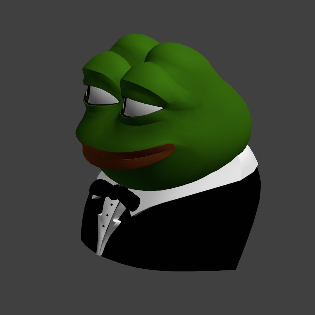 Tuxedo Pepe Low-poly 3D model_30
