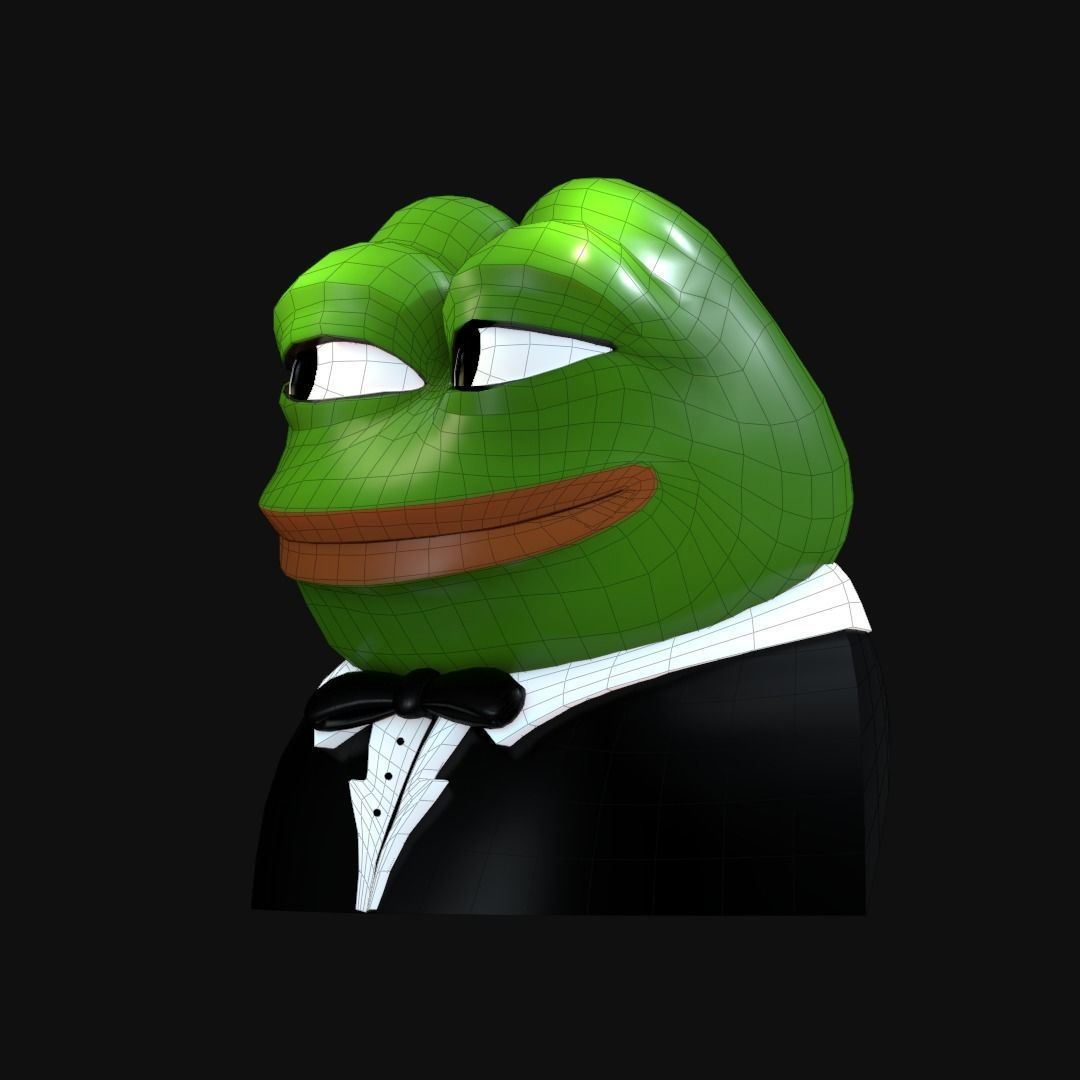 Tuxedo Pepe Low-poly 3D model_27