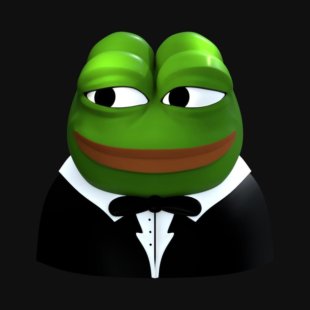 Tuxedo Pepe Low-poly 3D model_3