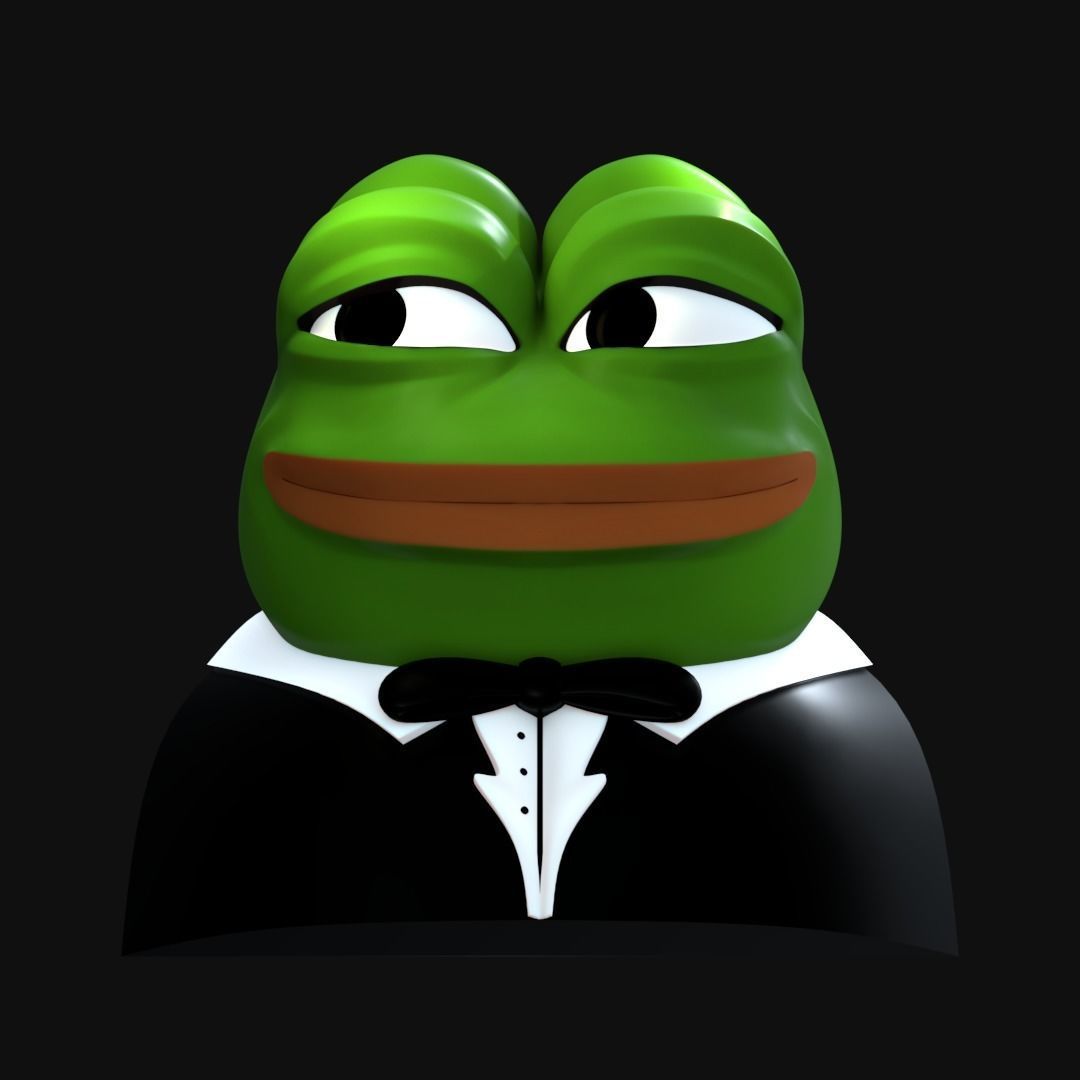 Tuxedo Pepe Low-poly 3D model_2