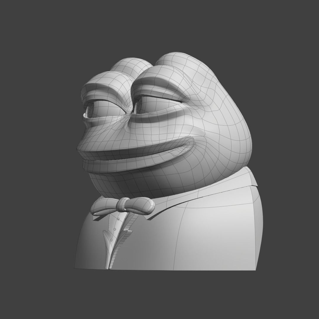 Tuxedo Pepe Low-poly 3D model_21