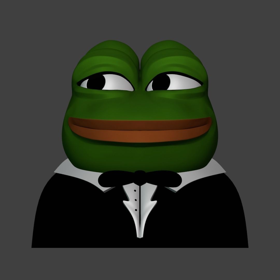 Tuxedo Pepe Low-poly 3D model_11