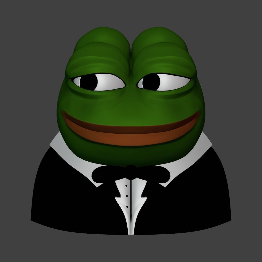 Tuxedo Pepe Low-poly 3D model_14