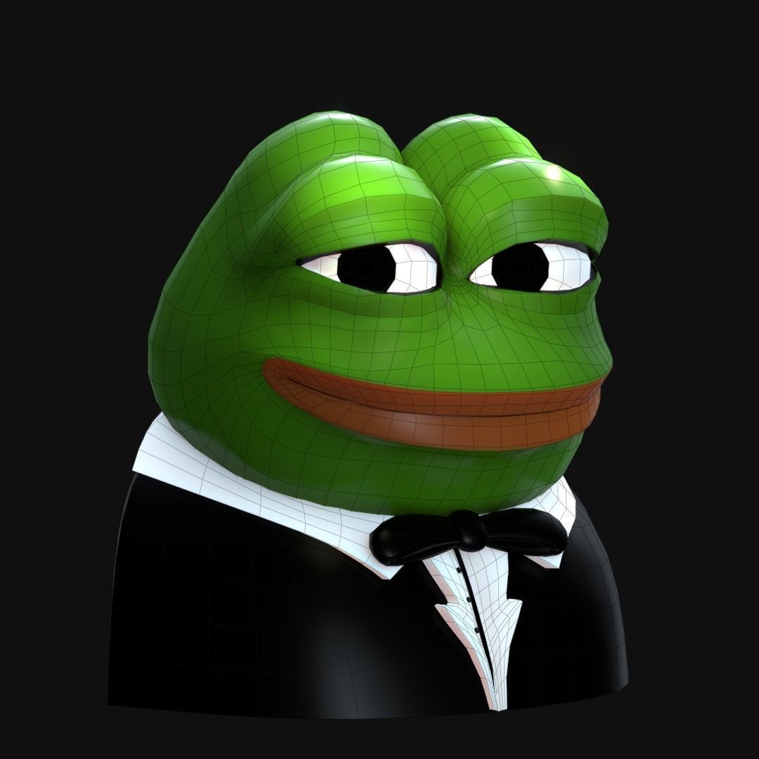 Tuxedo Pepe Low-poly 3D model_25
