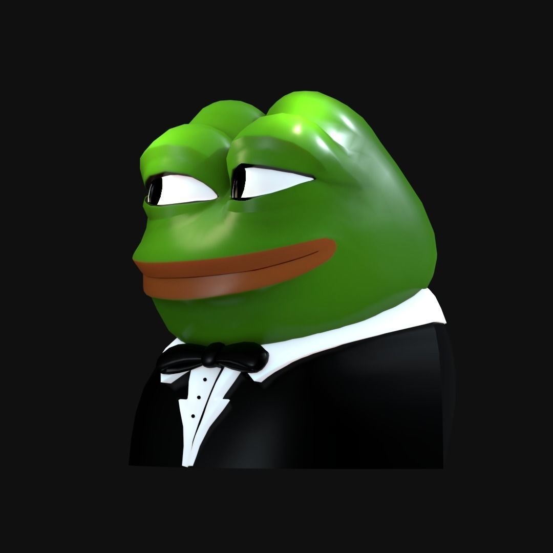 Tuxedo Pepe Low-poly 3D model_26