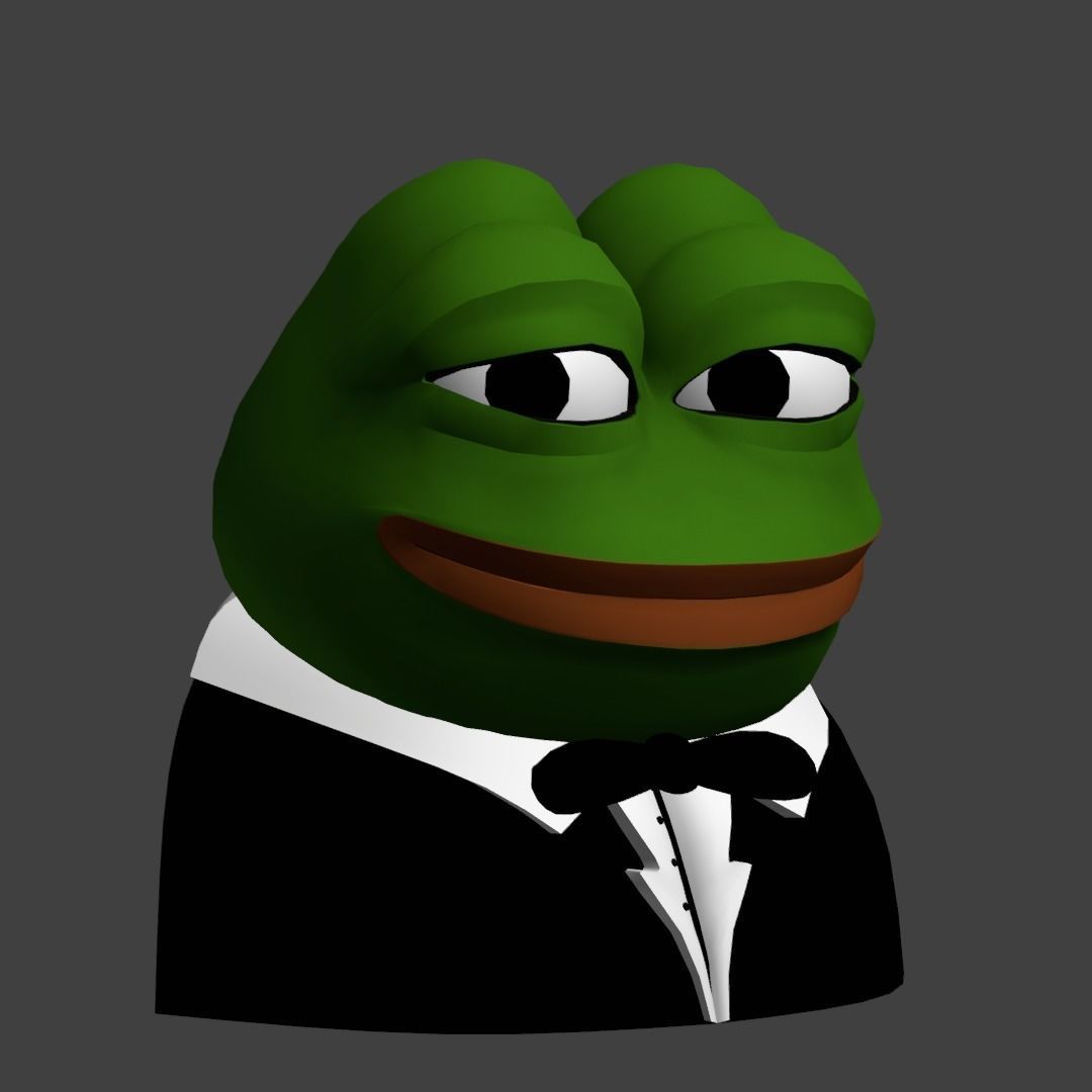 Tuxedo Pepe Low-poly 3D model_29