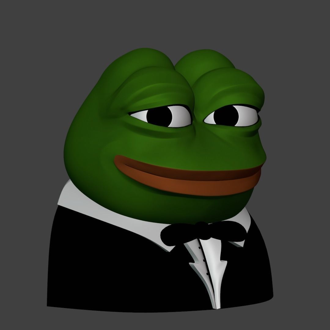 Tuxedo Pepe Low-poly 3D model_10